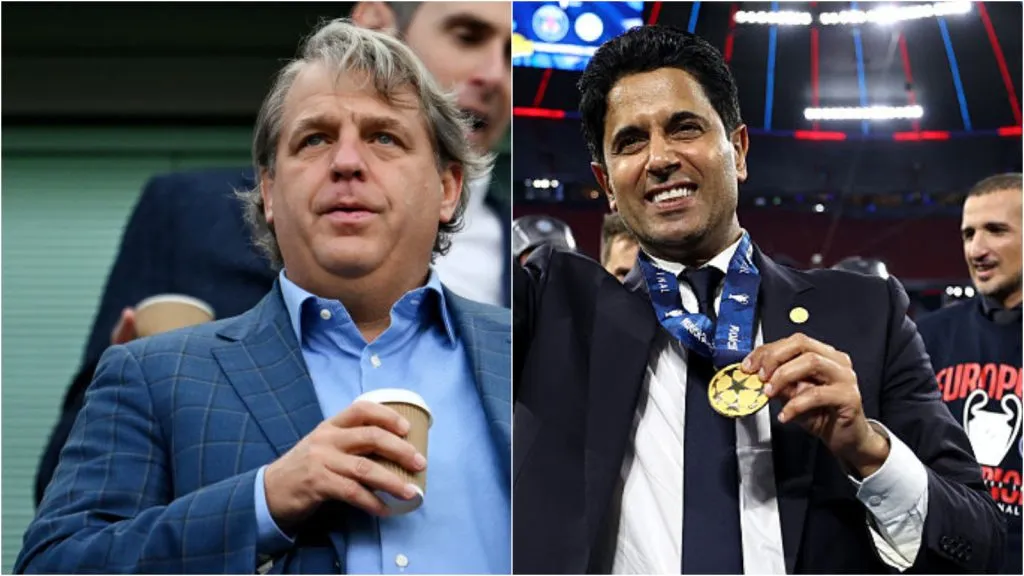 Donos do Chelsea e PSG, finalistas do Mundial. Foto: Shaun Botterill/Lars Baron/Getty Images