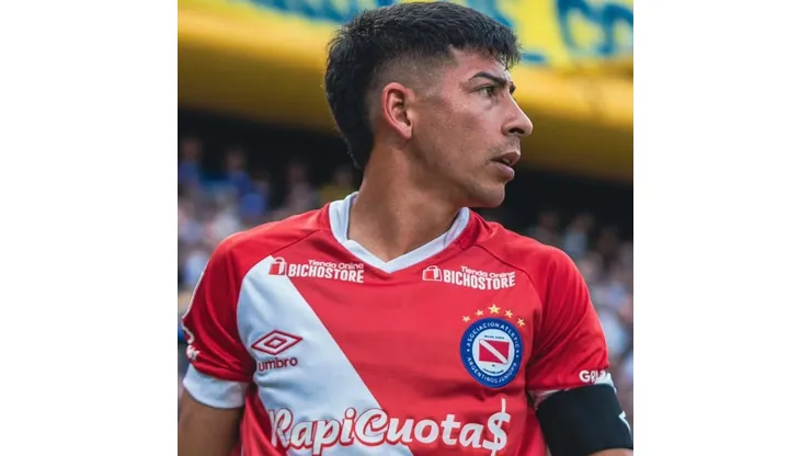 Alan Rodríguez em ação pelo Argentinos Juniors - Foto: AAAJ/Divulgação.
