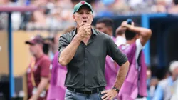 CHARLOTTE, NORTH CAROLINA - JUNE 30: Renato Portaluppi, Head Coach of Fluminense FC, reacts during the FIFA Club World Cup 2025 round of 16 match between FC Internazionale Milano and Fluminense FC at Bank of America Stadium on June 30, 2025 in Charlotte, North Carolina. (Photo by Michael Reaves/Getty Images)