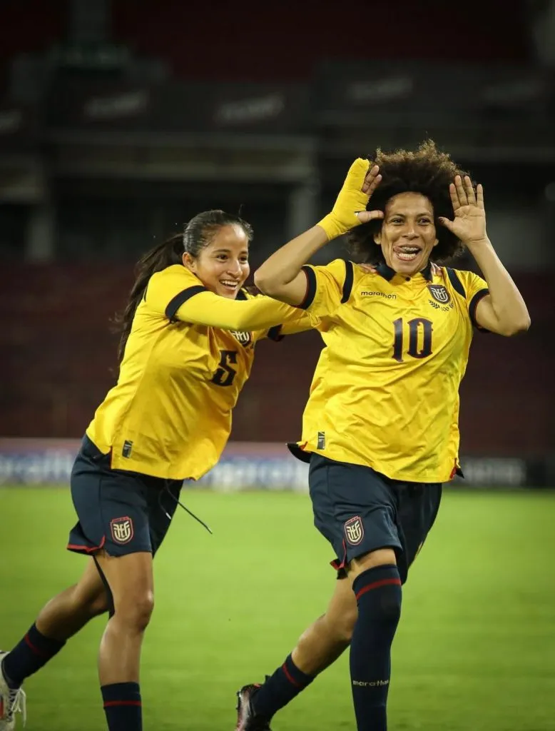 Comemoração seleção equatoriana. Foto: Reprodução/Instagram/@latriecu