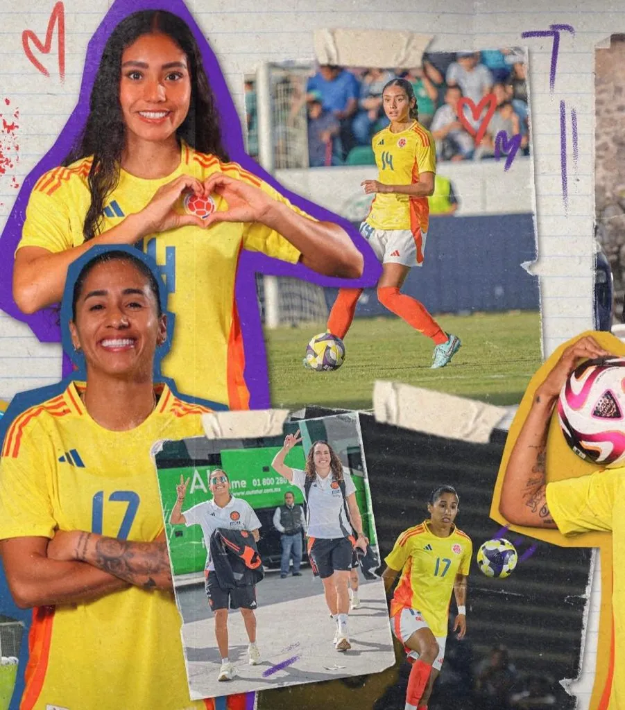 Jogadoras colombianas. Foto: Reprodução/Instagram/@lafcfem