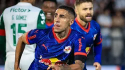 Gabriel após gol marcado diante do Palmeiras