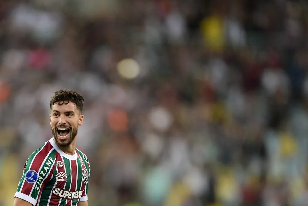 RJ – RIO DE JANEIRO – 29/05/2025 – COPA SUL-AMERICANA 2025, FLUMINENSE X ONCE CALDAS – Martinelli jogador do Fluminense durante partida contra o Once Caldas no estadio Maracana pelo campeonato Copa Sul-americana 2025. Foto: Thiago Ribeiro/AGIF