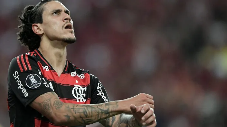 RJ - RIO DE JANEIRO - 28/05/2025 - COPA LIBERTADORES 2025, FLAMENGO X DEPORTIVO TACHIRA - Pedro jogador do Flamengo durante partida contra o Deportivo Tachira no estadio Maracana pelo campeonato Copa Libertadores 2025. Foto: Thiago Ribeiro/AGIF