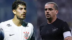 Pedro Raul e Fagner em partida pelo Corinthians. Foto: AGIF