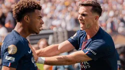 Doué e Fabián Ruiz comemorando pelo PSG no Mundial de Clubes - Foto: Reprodução/PSG