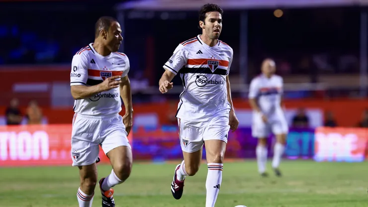 Kaka jogador do Sao Paulo durante partida contra o Milan no estadio Morumbi pelo campeonato. Foto: Marcello Zambrana/AGIF