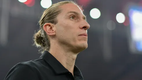Filipe Luis, técnico do Flamengo. Foto: Thiago Ribeiro/AGIF