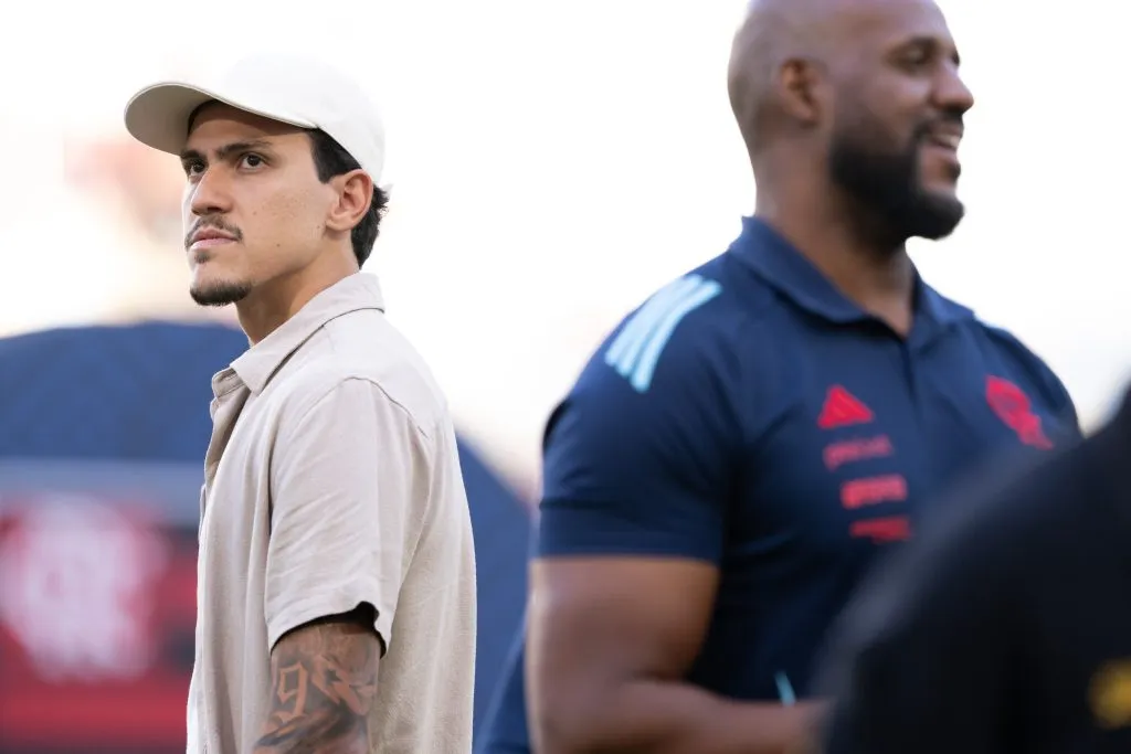 Pedro esteve presente no Maracanã antes de Flamengo x São Paulo. Foto: Jorge Rodrigues/AGIF.