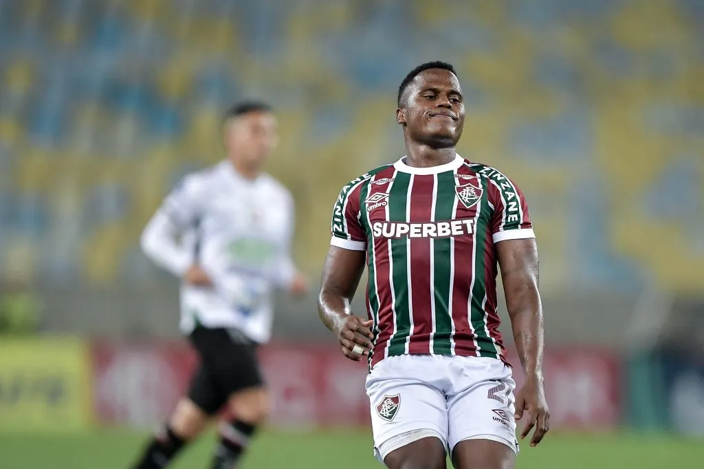 RJ – RIO DE JANEIRO – 29/05/2025 – COPA SUL-AMERICANA 2025, FLUMINENSE X ONCE CALDAS – Arias jogador do Fluminense durante partida contra o Once Caldas no estadio Maracana pelo campeonato Copa Sul-americana 2025. Foto: Thiago Ribeiro/AGIF