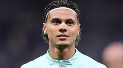 Richard Ríos antes de partida entre Cruzeiro e Palmeiras, no Mineirão, pelo Brasileirão.