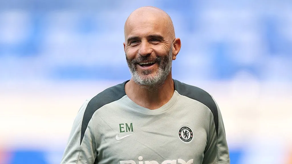 Enzo Maresca, comandante do time inglês. Foto: Buda Mendes/Getty Images.