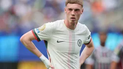 EAST RUTHERFORD, NEW JERSEY - JULY 08: Cole Palmer #10 of Chelsea FC reacts during the FIFA Club World Cup 2025 semi-final match between Fluminense FC and Chelsea FC at MetLife Stadium on July 08, 2025 in East Rutherford, New Jersey. (Photo by Alex Grimm/Getty Images)
