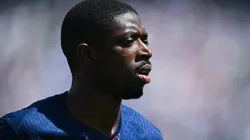 EAST RUTHERFORD, NEW JERSEY - JULY 09: Ousmane Dembele #10 of Paris Saint-Germain looks on during the FIFA Club World Cup 2025 semi-final match between Paris Saint-Germain and Real Madrid CF at MetLife Stadium on July 09, 2025 in East Rutherford, New Jersey. (Photo by David Ramos/Getty Images)