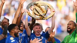 Cole Palmer comemorando o Mundial de Clubes - (Photo by David Ramos/Getty Images)