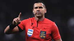 Árbitro Bruno Arleu de Araújo durante partida entre Corinthians e Bragantino, na Neo Química Arena, pelo Brasileirão.