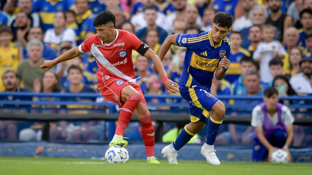Alan Rodriguez no Argentinos Juniors. Foto: Marcelo Endelli/Getty Images