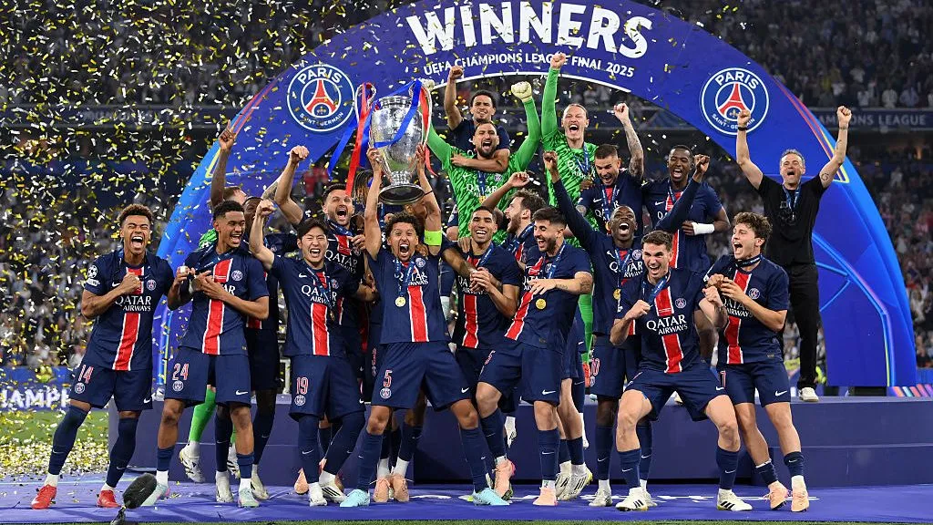 PSG campeão da Champions League 2024/25. Foto: Justin Setterfield/Getty Images
