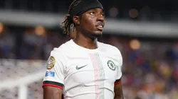 PHILADELPHIA, PENNSYLVANIA - JUNE 24: Noni Madueke #11 of Chelsea FC looks on during the FIFA Club World Cup 2025 group D match between Esperance de Tunis and Chelsea FC at Lincoln Financial Field on June 24, 2025 in Philadelphia, Pennsylvania. (Photo by Francois Nel/Getty Images)