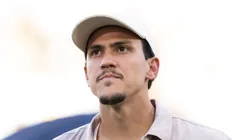 Pedro antes da partida do Fla contra o São Paulo.