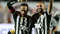 Neymar e Guilherme pelo Santos. Foto: AGIF / Alamy Stock Photo