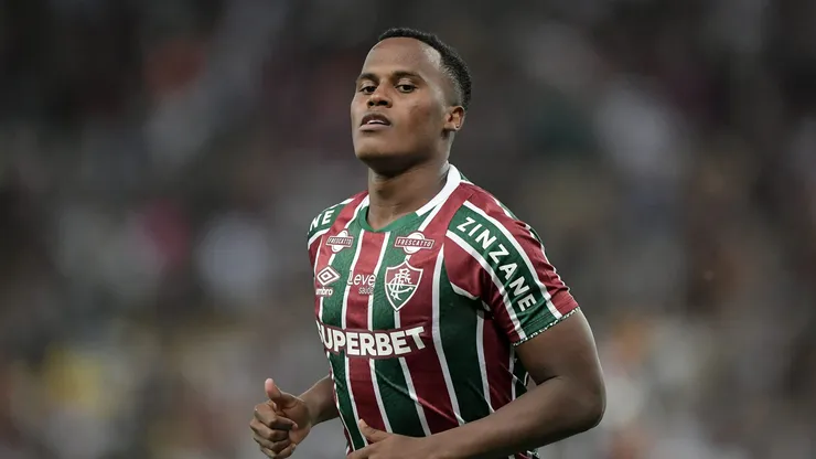Arias jogador do Fluminense durante partida contra o Cuiabá no estadio Maracana pelo campeonato Brasileiro A 2024. Foto: Thiago Ribeiro/AGIF