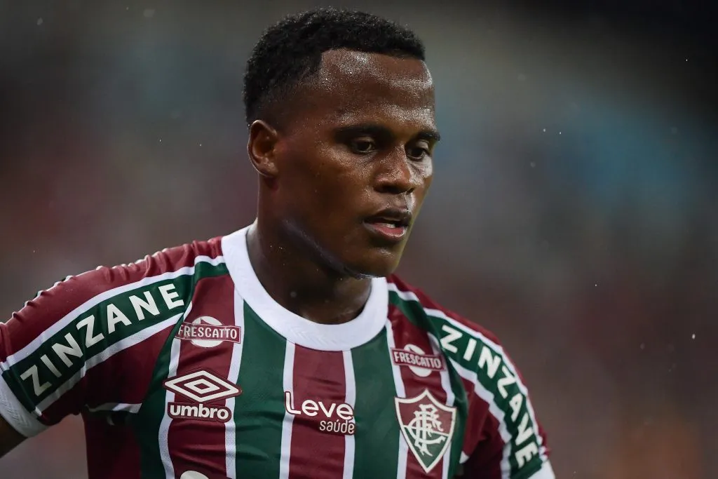 RJ – RIO DE JANEIRO – 12/03/2025 – CARIOCA 2025, FLUMINENSE X FLAMENGO – Arias jogador do Fluminense durante partida contra o Flamengo no estadio Maracana pelo campeonato Carioca 2025. Foto: Thiago Ribeiro/AGIF