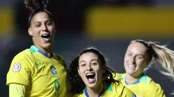 Jogadoras brasileiras na Copa América. Foto: Lívia Villas Boas/CBF