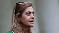 SP - SAO PAULO - 27/04/2025 - BRASILEIRO A 2025, PALMEIRAS X BAHIA - Leila Pereira presidente do Palmeiras antes da partida contra o Bahia no estadio Arena Allianz Parque pelo campeonato Brasileiro A 2025.