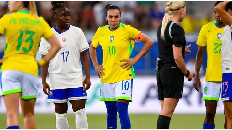 Marta em atividade pela Seleção Brasileira. Foto: Eurasia Sport Images