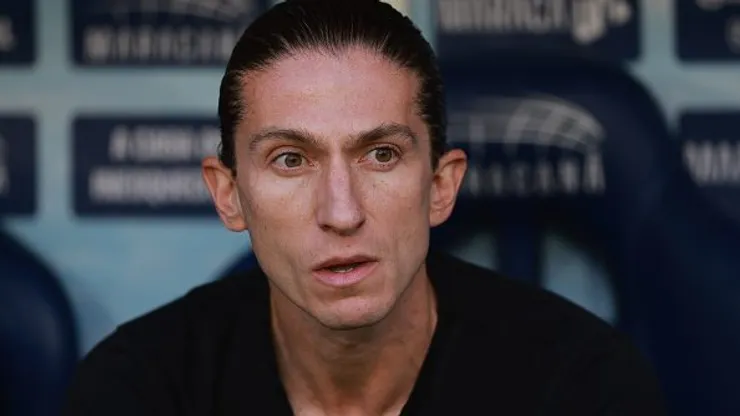 Filipe Luís acompanhando a equipe do Flamengo - Foto: Wagner Meier