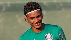 Richard Ríos no Palmeiras. Foto: Cesar Greco/Palmeiras