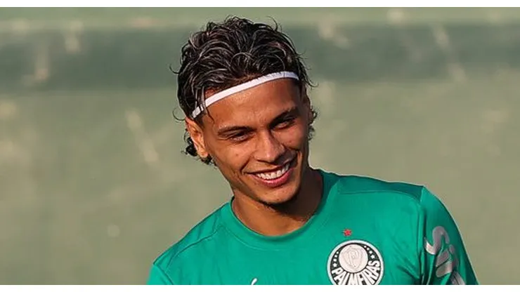 Richard Ríos no Palmeiras. Foto: Cesar Greco/Palmeiras