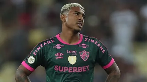 John Kennedy durante partida contra o Corinthians, no Maracanã, pelo Brasileirão 2024. Foto: Wagner Meier