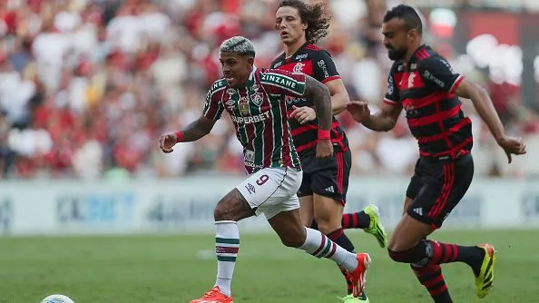 John Kennedy enfrentando o Flamengo. Foto: Wagner Meier/Getty Images