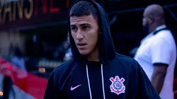 Matías Rojas chegando ao Estádio Primeiro de Maio para partida entre São Bernardo e Corinthians, pelo Paulistão 2024.