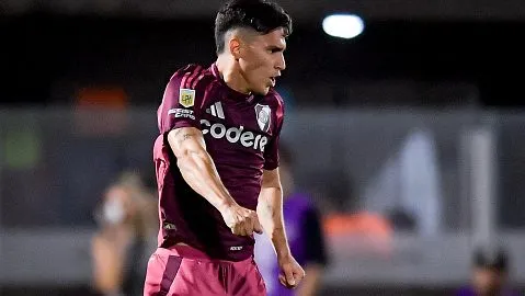 Matías Rojas em partida pelo River Plate. Foto: Marcelo Endelli/Getty Images