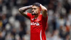 Bruno Tabata do Internacional reage durante a partida do Campeonato Brasileiro Série A