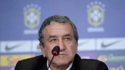 Carlos Alberto Parreira durante coletiva de imprensa para convocacao da selecao brasileira. Foto: Pedro Martins/AGIF