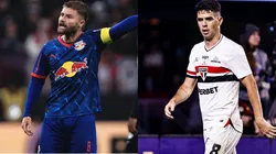 Sacha do Bragantino e Oscar do São Paulo - Foto: AGIF