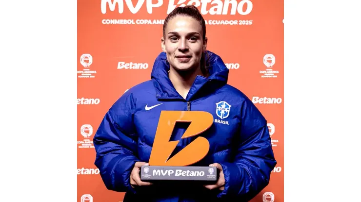 Gio foi eleita a melhor em campo em Brasil x Venezuela - Foto: Staff Images Woman/ CONMEBOL