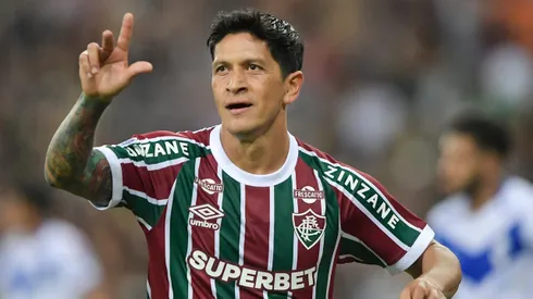 Cano jogador do Fluminense comemora seu gol - Foto: Thiago Ribeiro/AGIF