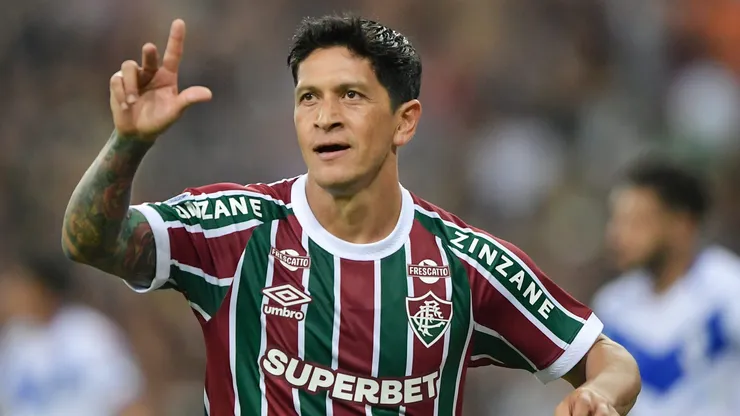 Cano jogador do Fluminense comemora seu gol - Foto: Thiago Ribeiro/AGIF