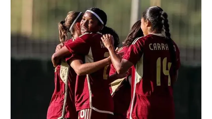 Jogadoras venezuelanas. Foto: Divulgação/Seleção Venezuelana