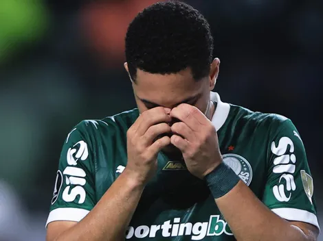 TV relata agonia de Vitor Roque após 'apanhar' da bola em jogo do Palmeiras