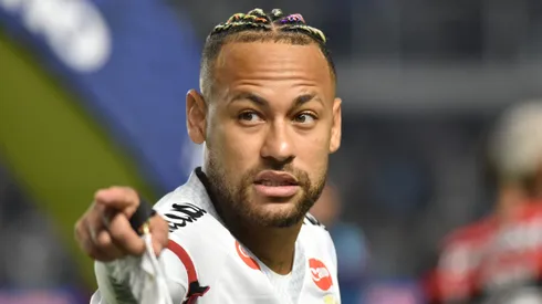 Neymar, atacante do Santos contra Flamengo