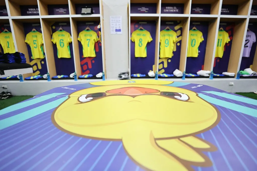 Vestiário brasileiro. Foto: Lívia Villas Boas/CBF