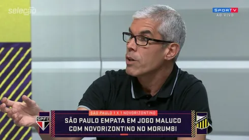 Ricardinho não concordou com Crespo tirar André Silva após seus dois gols pelo SPFC diante do Bragantino - Foto: Reprodução/YouTube
