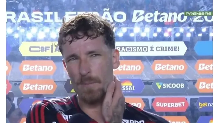 Léo Pereira, zagueiro do Flamengo. Imagem: Reprodução/Premiere