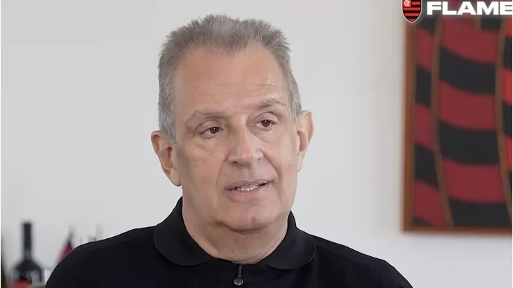 Bap, presidente do Flamengo. Imagem: Reprodução/FlamengoTV
